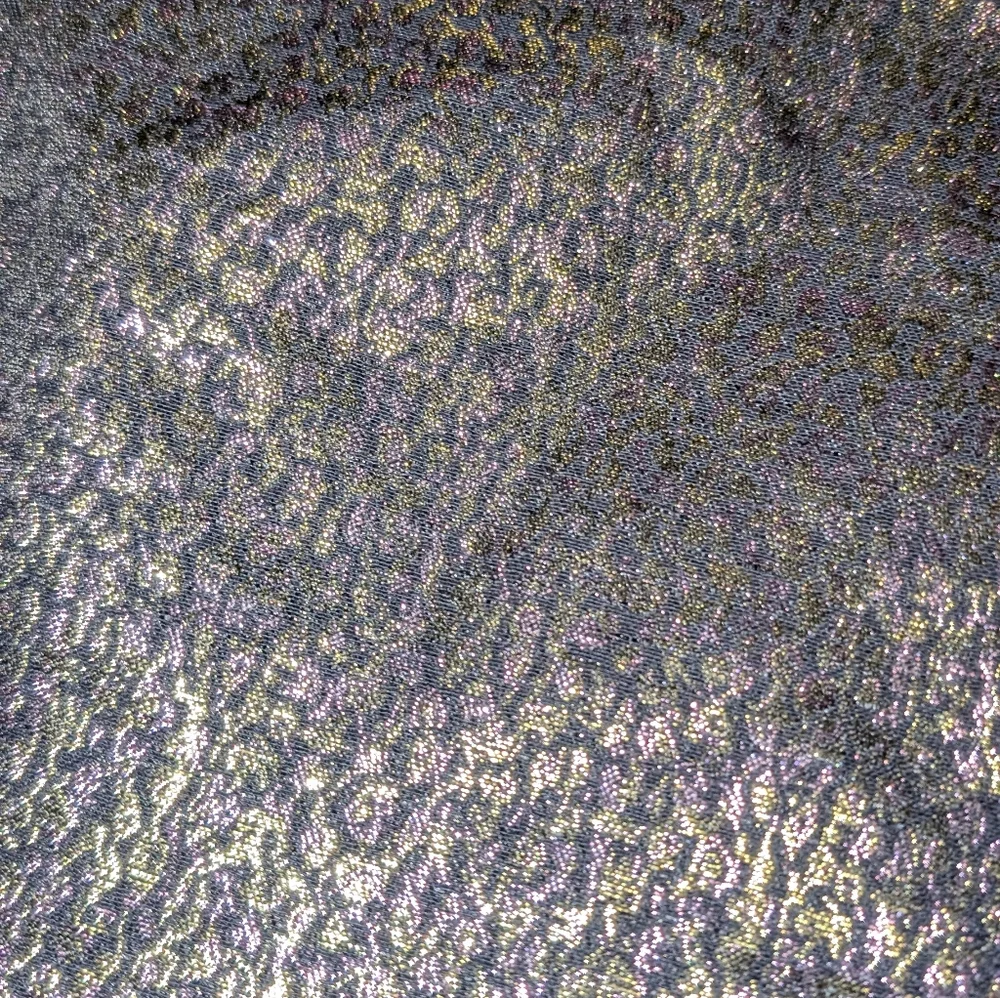 Express Skirt Mini Wrap Metallic Gold and Pink